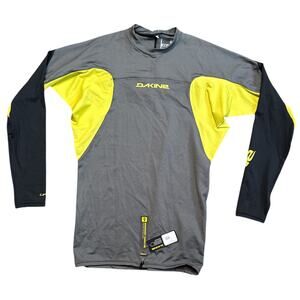 Dakine Gray Long Sleeve Snug Fit Rashguard UPF 50 Top Men's Size L NWT
